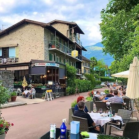 Osteria La Riva Hotell Minusio Exteriör bild