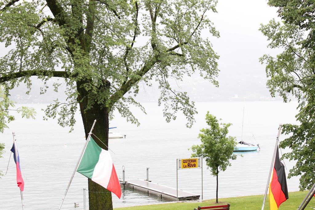 Osteria La Riva Hotell Minusio Exteriör bild
